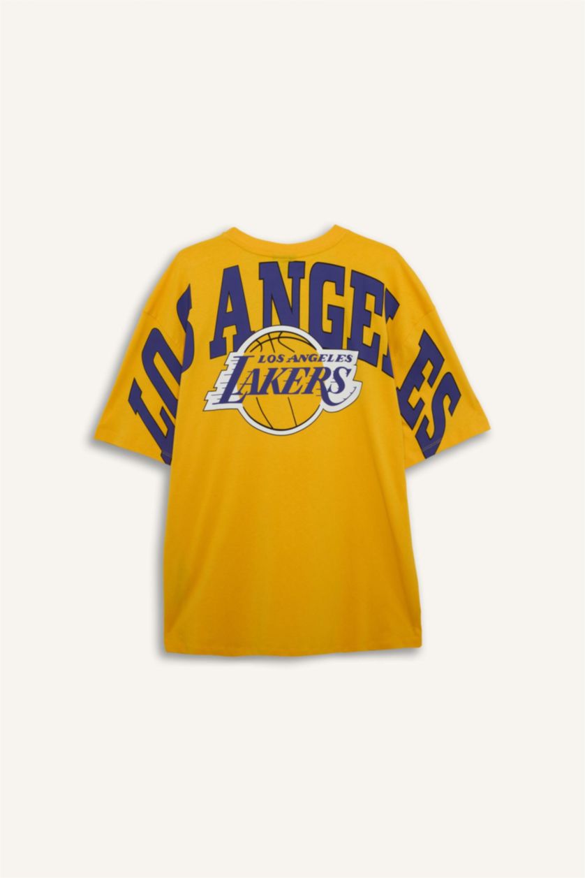 MAN Yellow Oversize Fit Short Sleeve T-Shirt