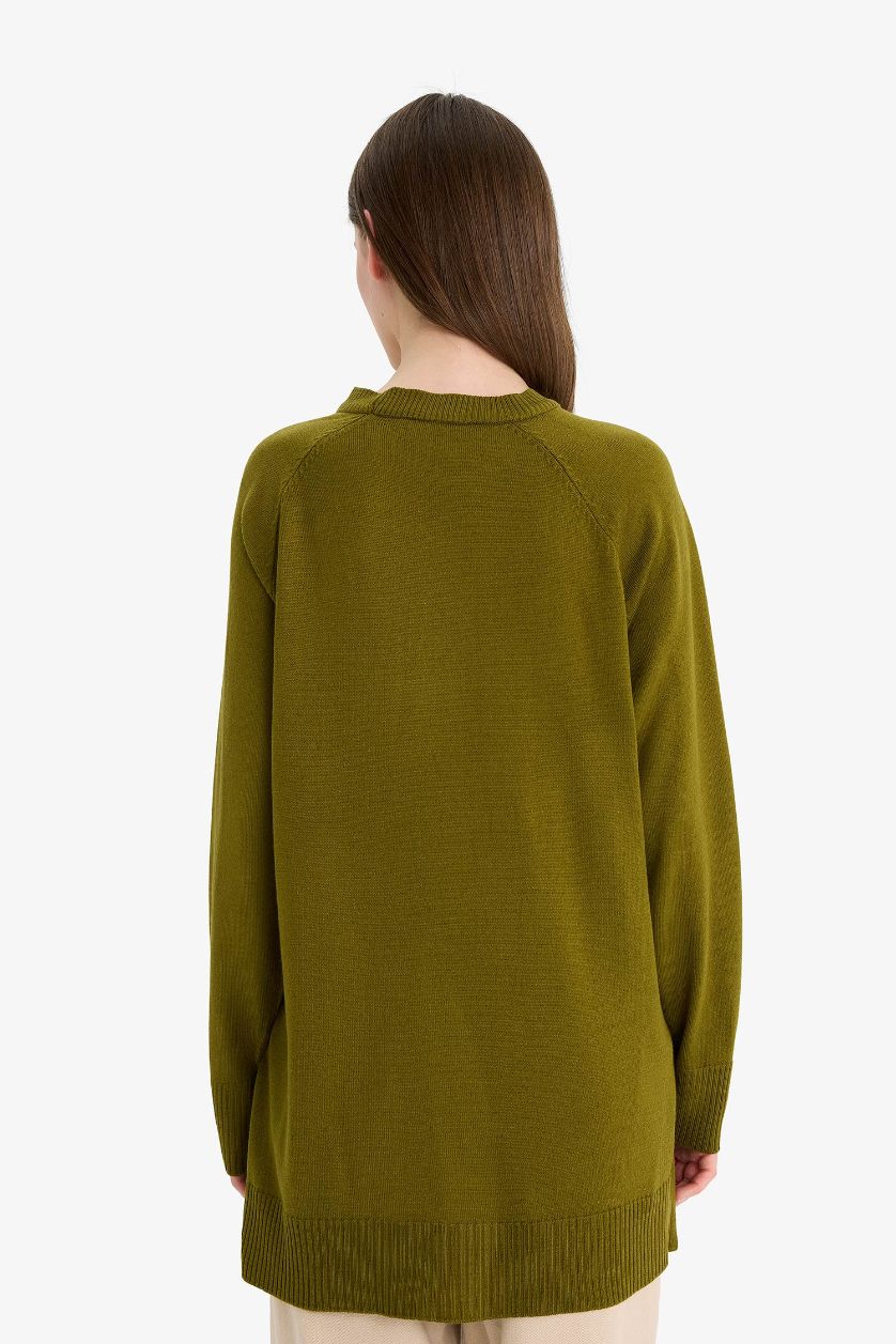 Kadın Haki Basıc Kazak Tunik