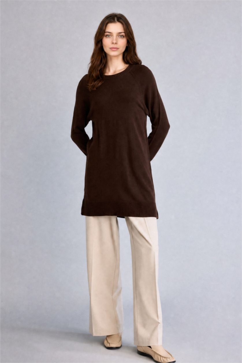 Kadın Kahve Regular Fit Tunik