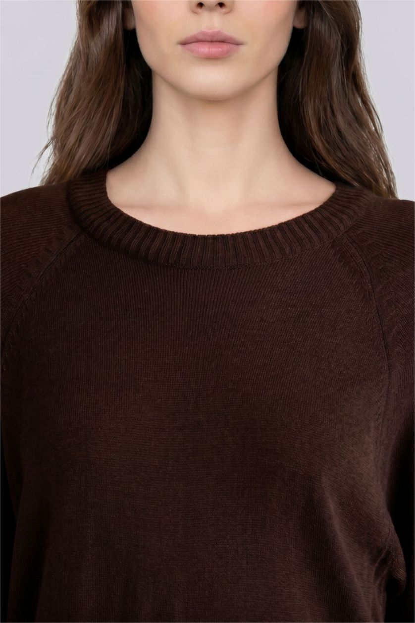 Kadın Kahve Regular Fit Tunik