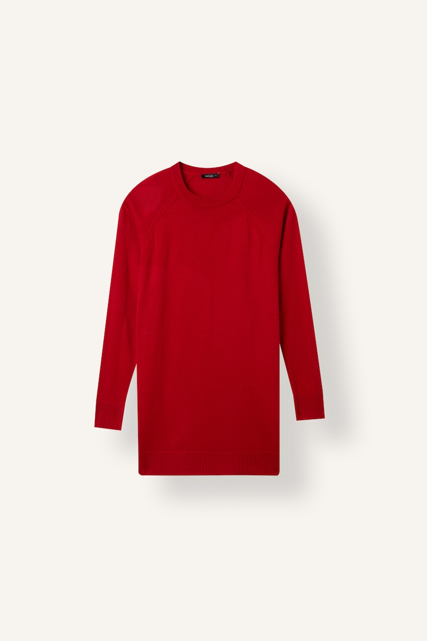 Kadın Kırmızı Regular Fit Tunik