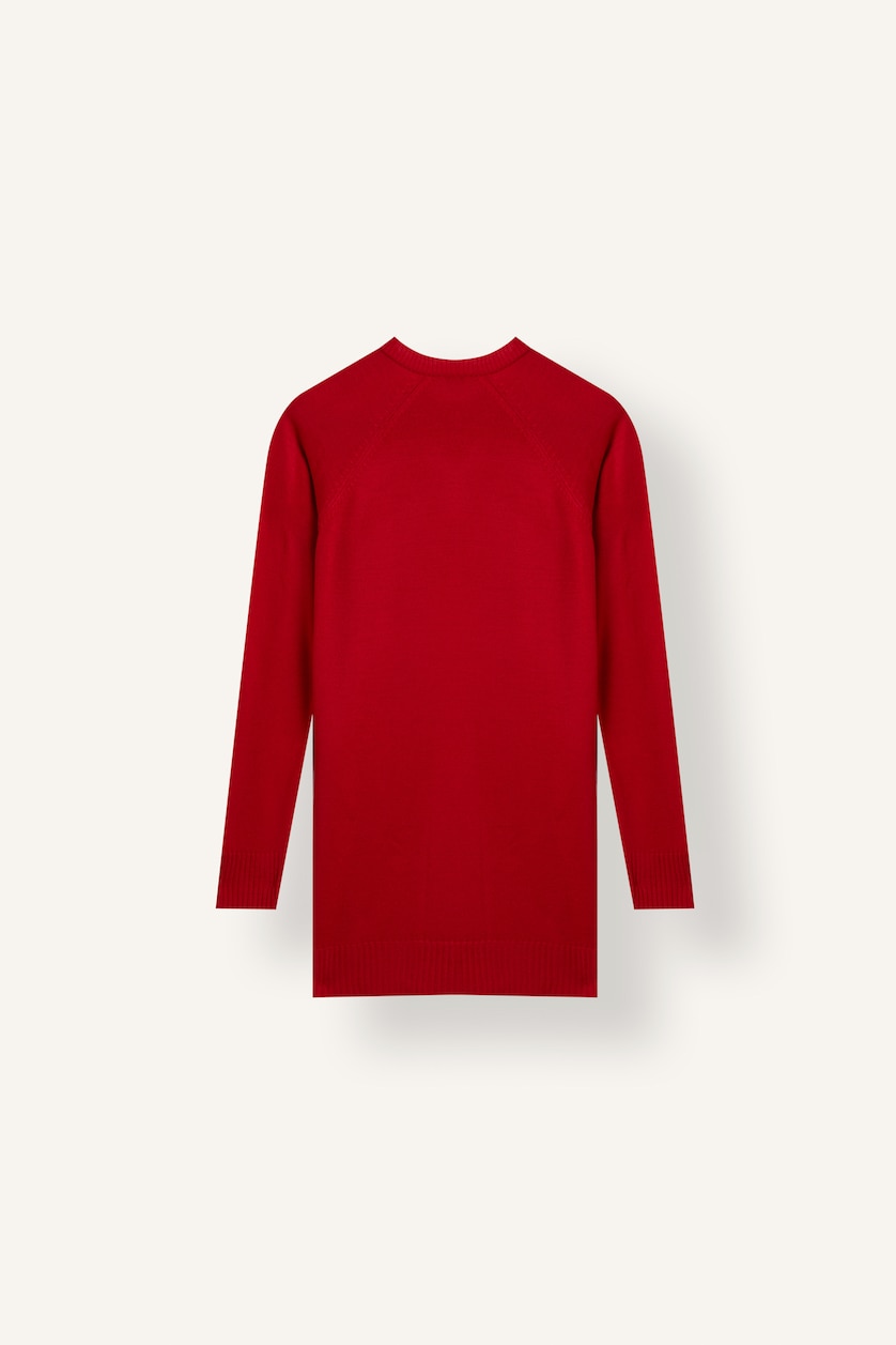 Kadın Kırmızı Regular Fit Tunik