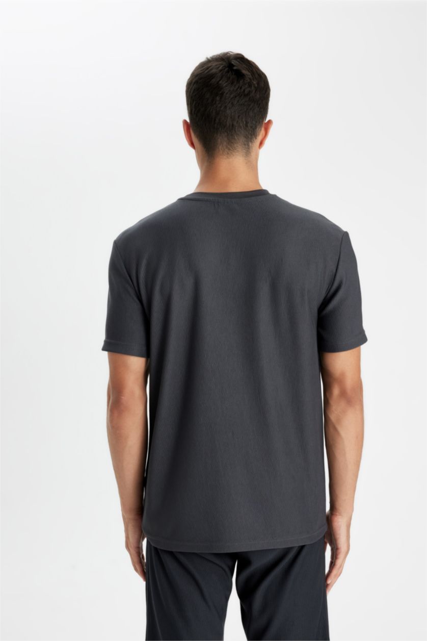 MAN Anthracite Regular Fit Crew Neck Short Sleeve T-Shirt
