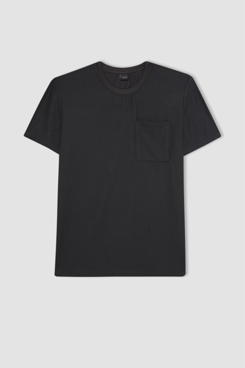 MAN Anthracite Regular Fit Crew Neck Short Sleeve T-Shirt