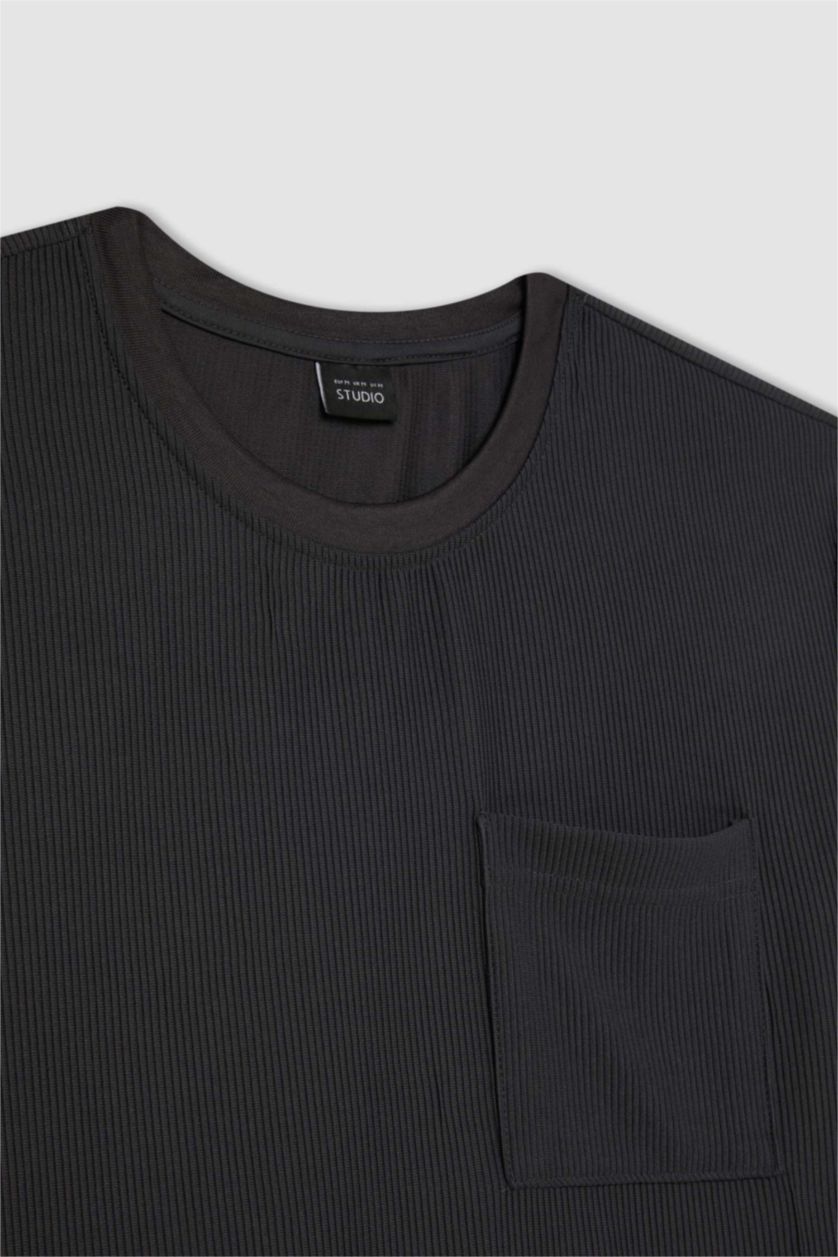 MAN Anthracite Regular Fit Crew Neck Short Sleeve T-Shirt