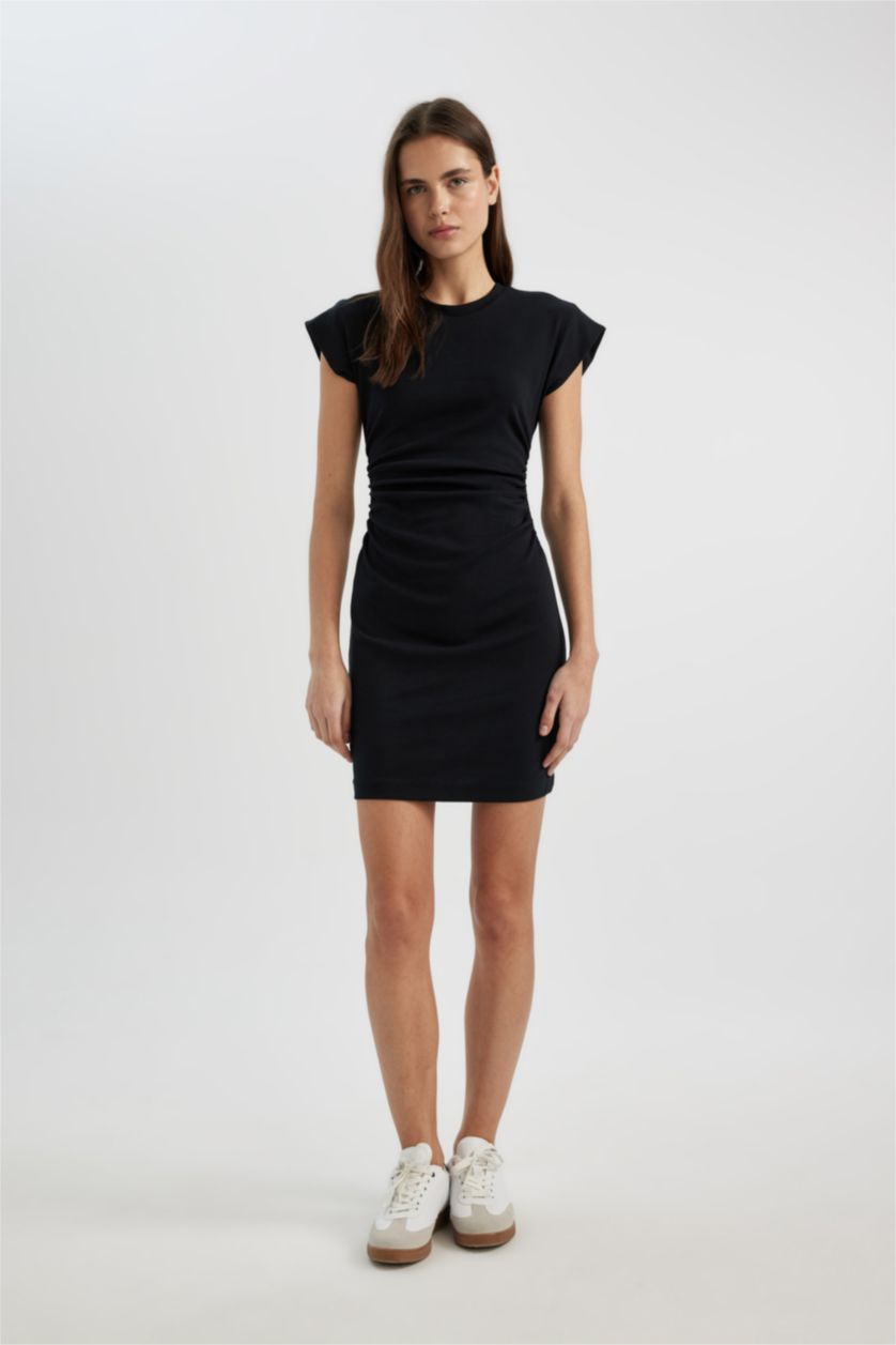 WOMAN Black Camisole Mini Dress