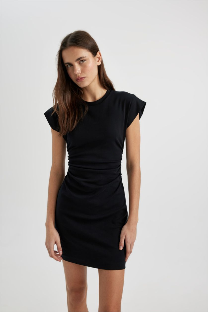 WOMAN Black Camisole Mini Dress