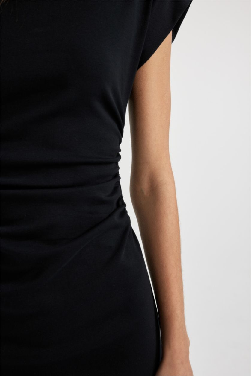 WOMAN Black Camisole Mini Dress