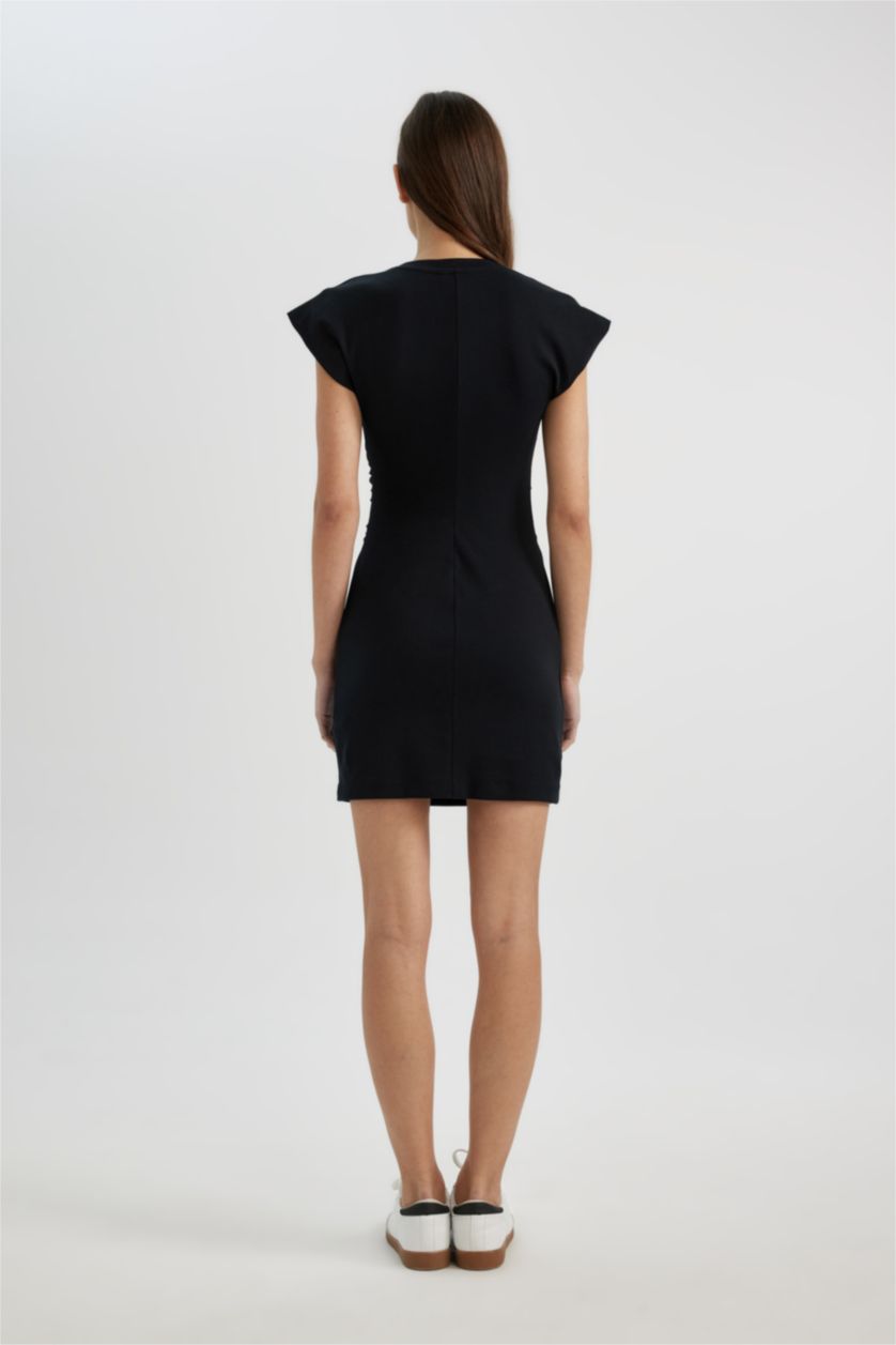 WOMAN Black Camisole Mini Dress