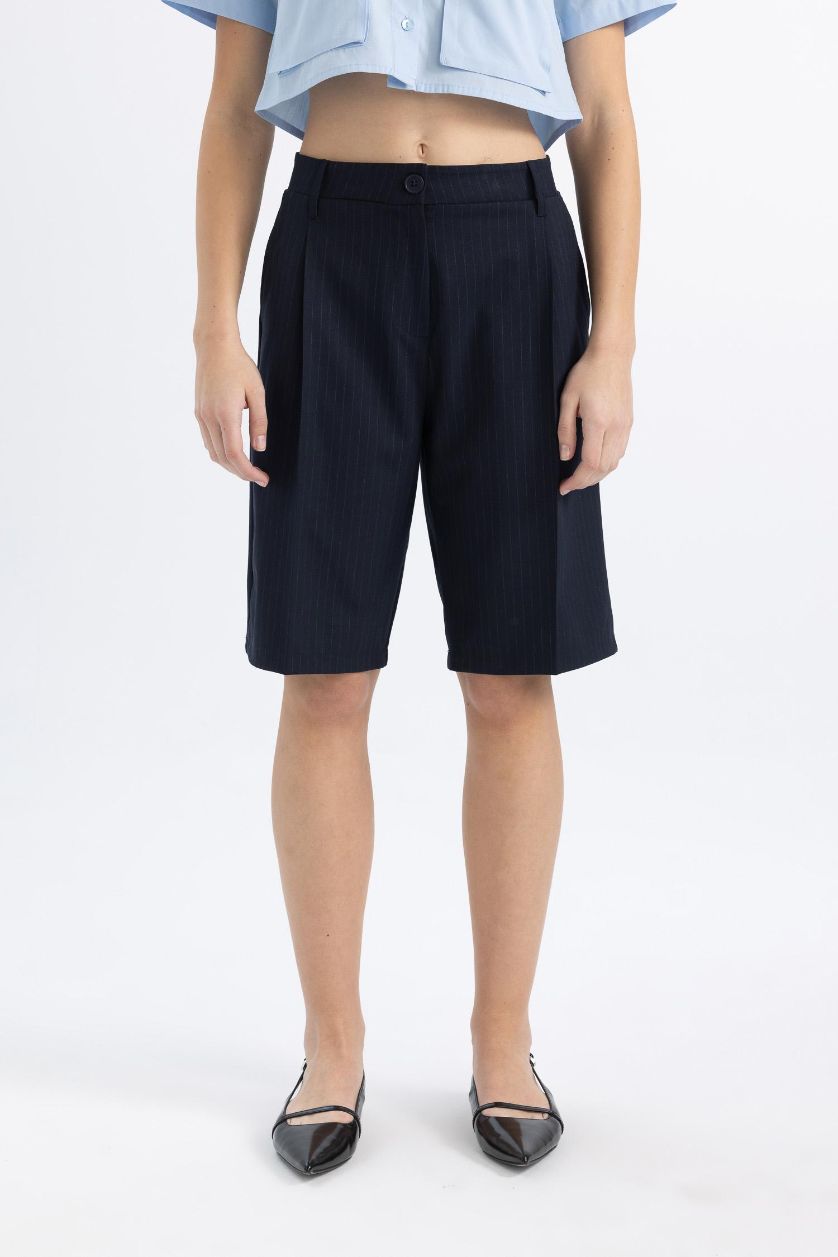 Woman NAVY High Waist Shorts