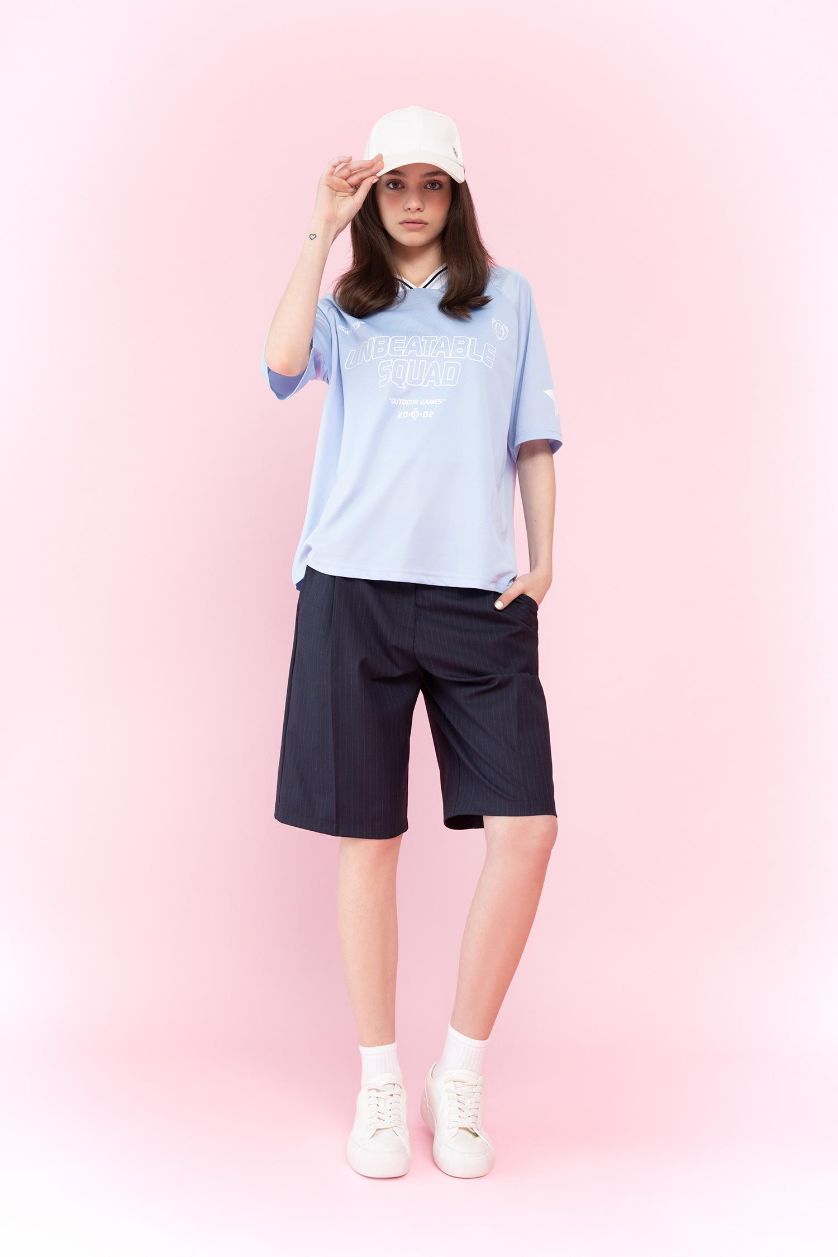 Woman NAVY High Waist Shorts