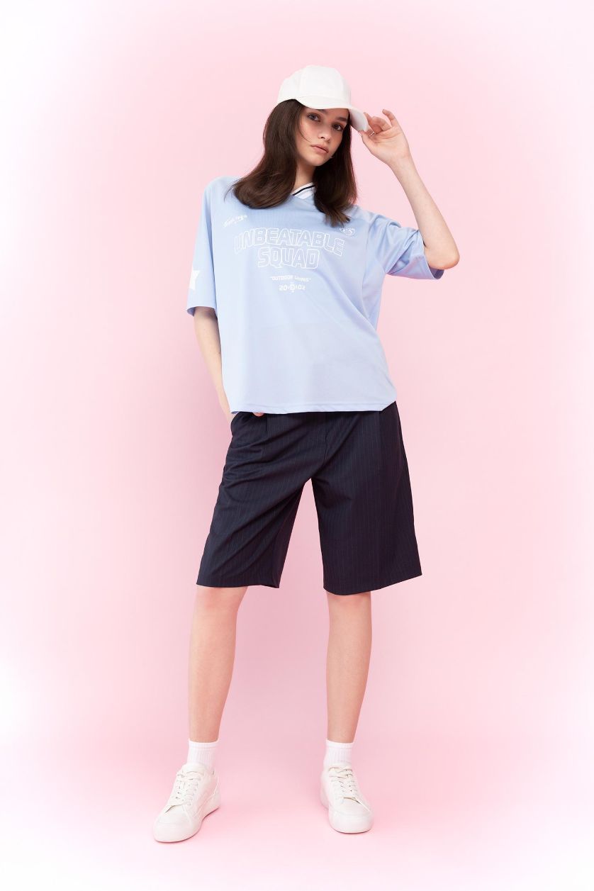 Woman NAVY High Waist Shorts