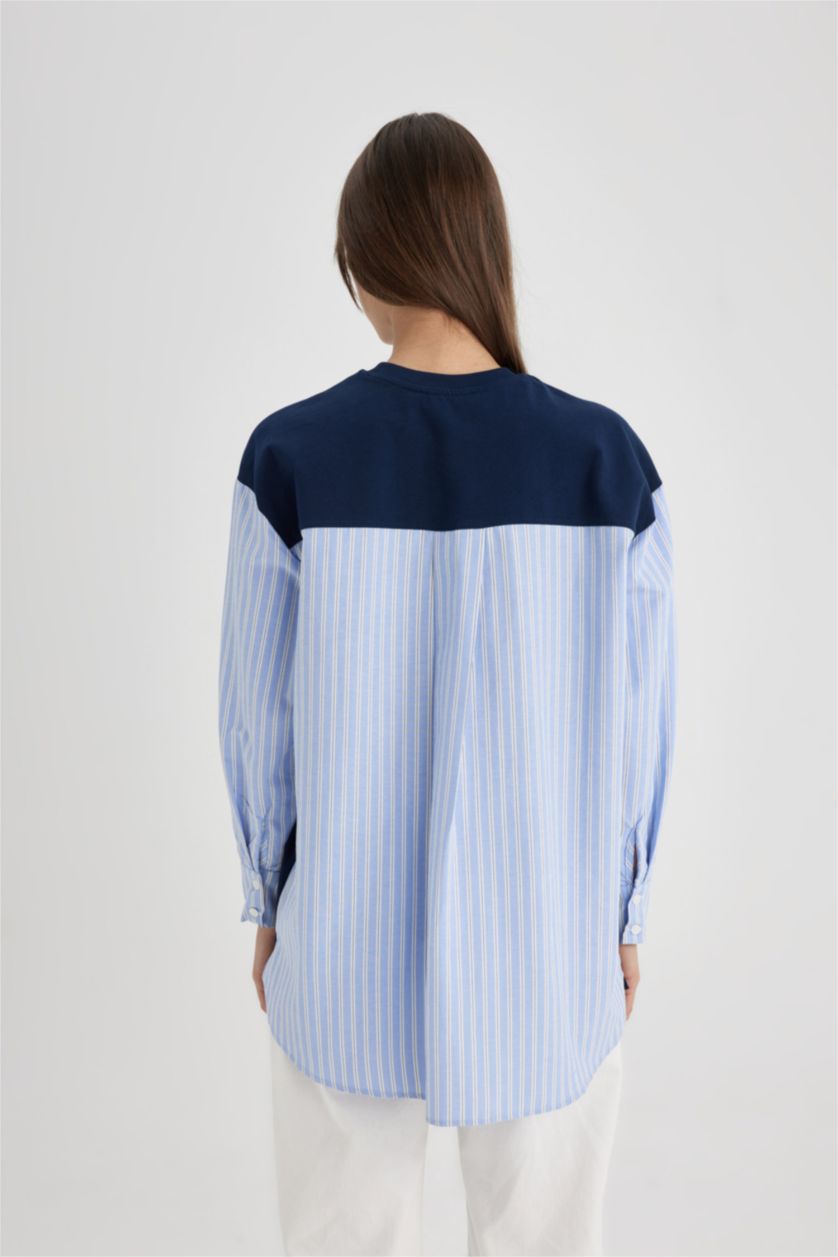 FEMME Marin Sweatshirt Coupe Régulière à Manches Longues