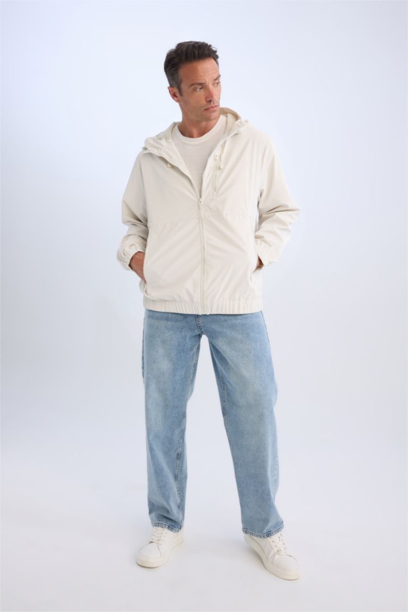 Ерлер Сұр бас киімді Тор төсемі Пальто