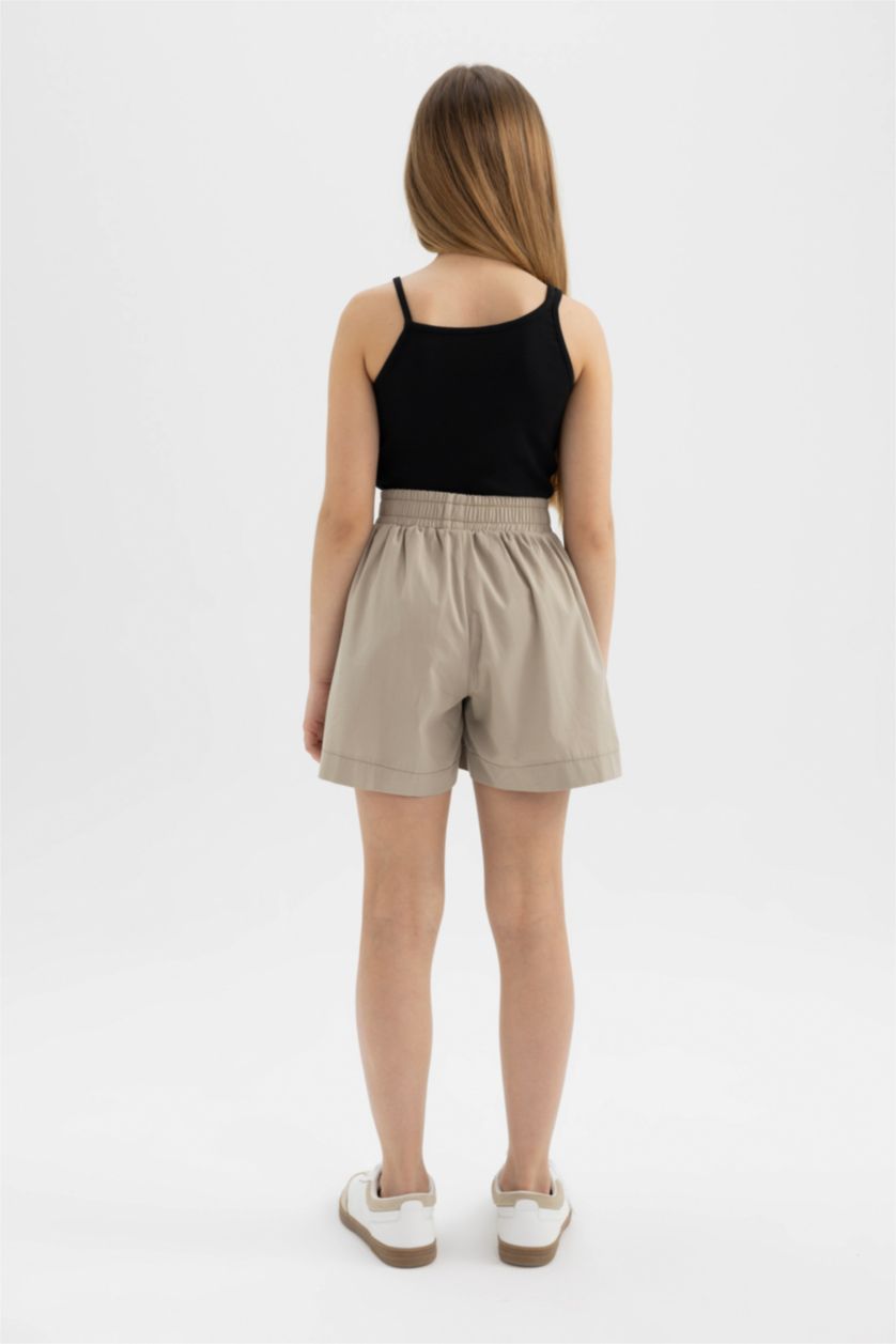 Girls & Teens Light Grey Girl Cotton Shorts