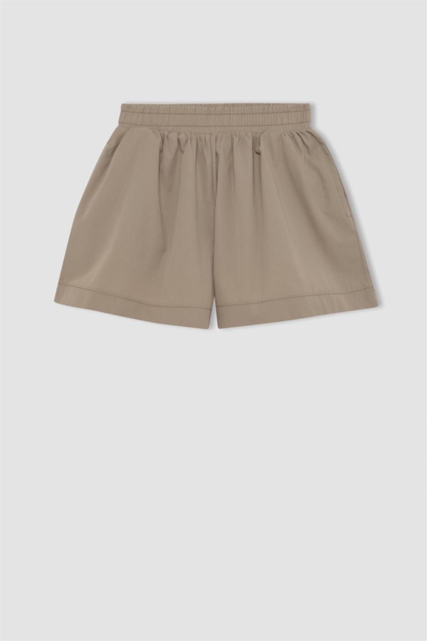 Girls & Teens Light Grey Girl Cotton Shorts