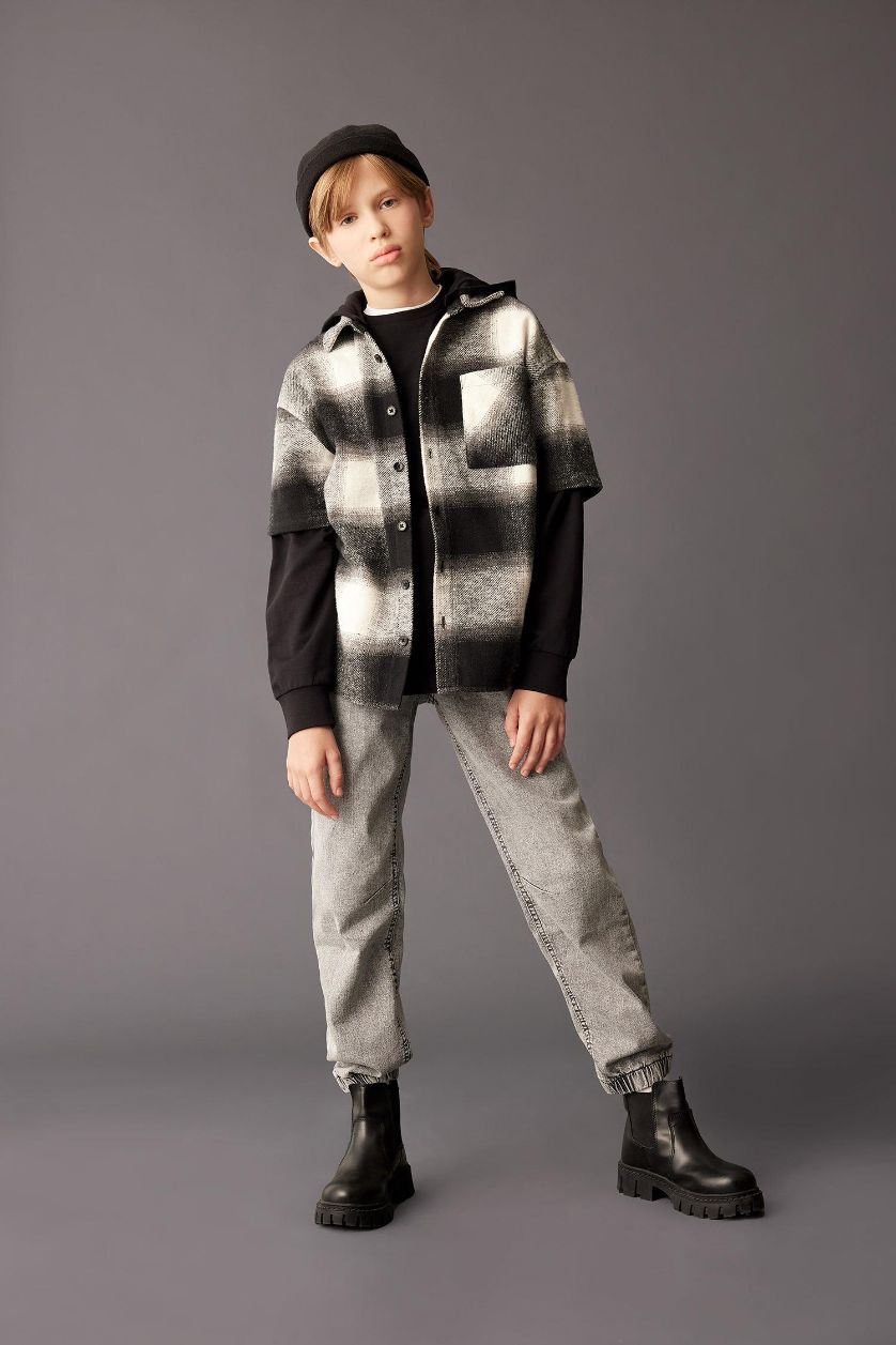BOYS & TEENS Light Grey Boy Jogger Jeans