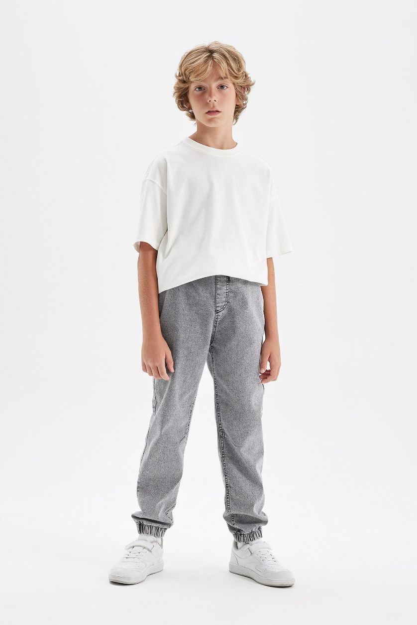 BOYS & TEENS Light Grey Boy Jogger Jeans