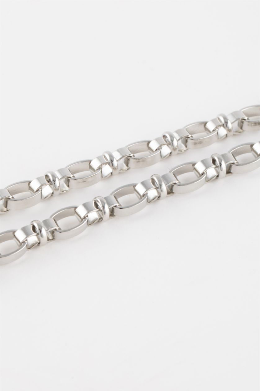 Kadın Gümüş Kadın Kalın Zincir Silver Kolye