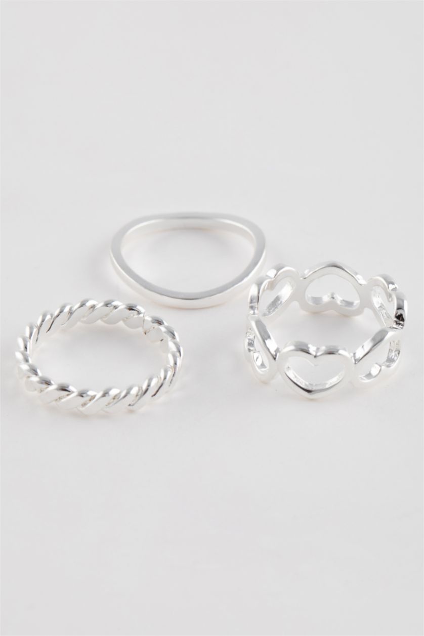 Kadın Gümüş Kadın 6'lı Silver Yüzük