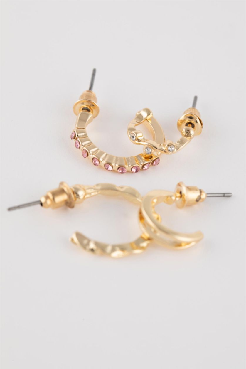 FEMME Altın Lot de 9 paires de Boucles d'oreilles dorées pour femme