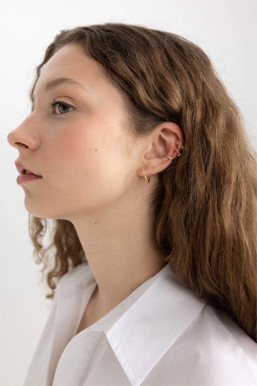 FEMME Altın Lot de 9 paires de Boucles d'oreilles dorées pour femme