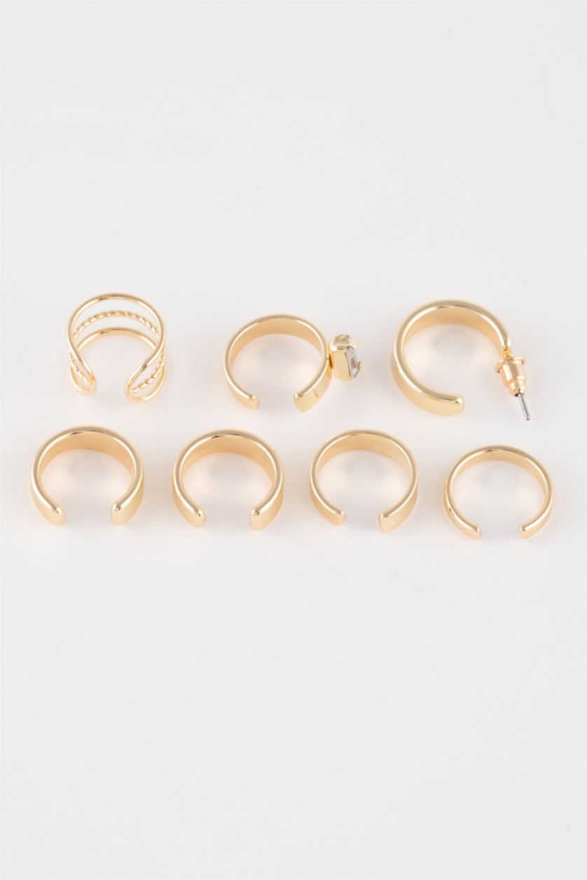 WOMAN GOLD Woman 4 Piece Gold Cartilage Earrings