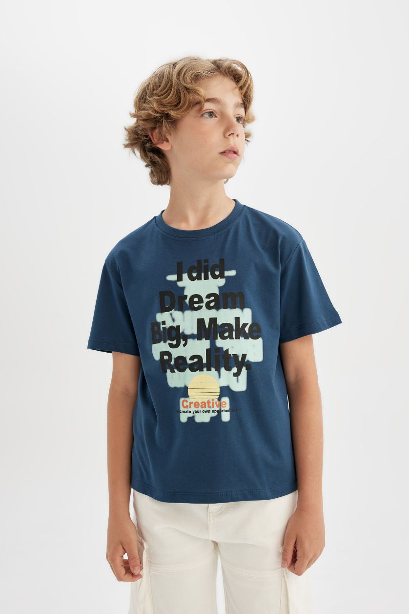 أولاد كحلي تيشيرت ولادي نص ردن مطبوع قصة عادية