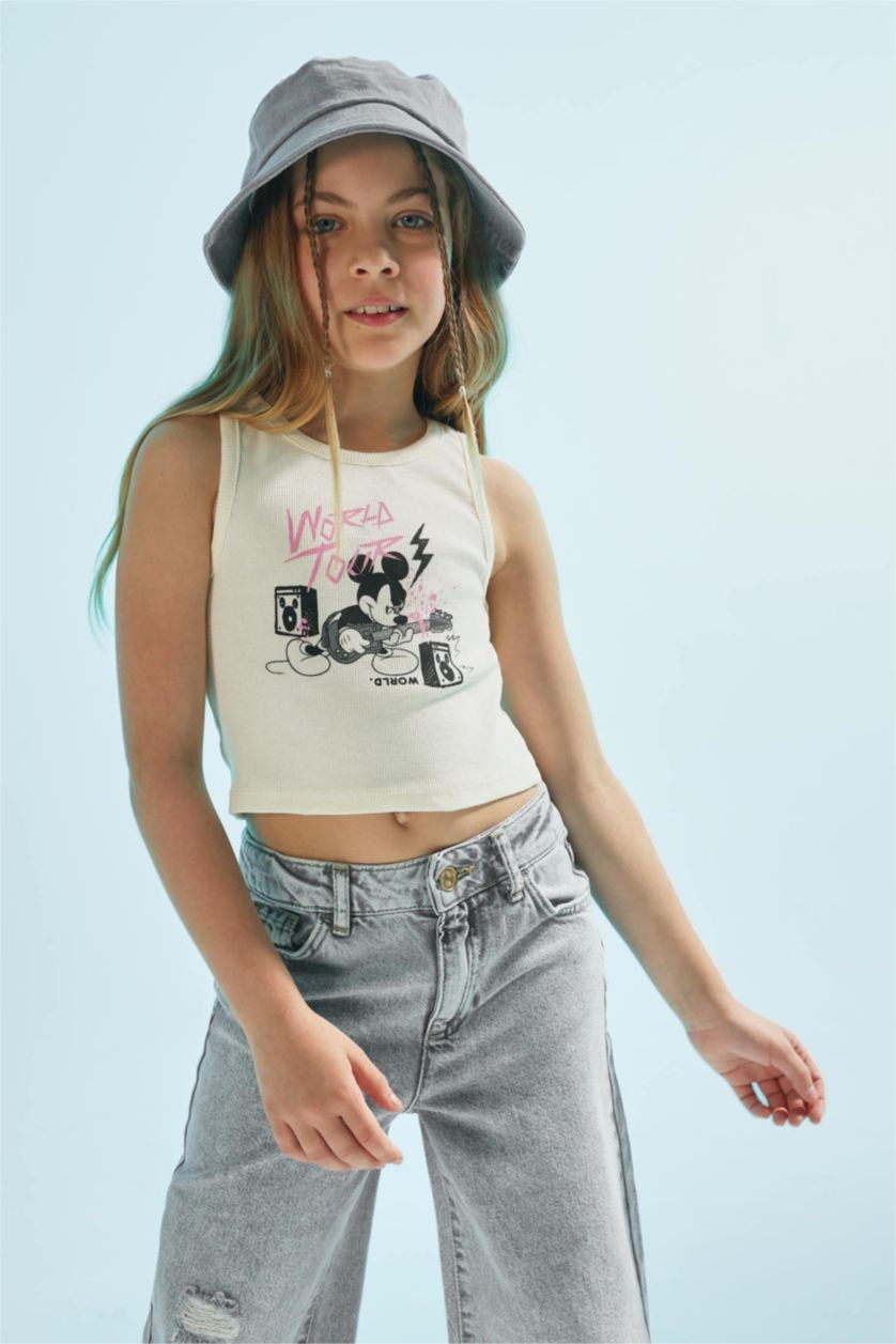 Kız Çocuk - Genç Kız Ekru Disney Mickey & Minnie Atlet Kız Çocuk