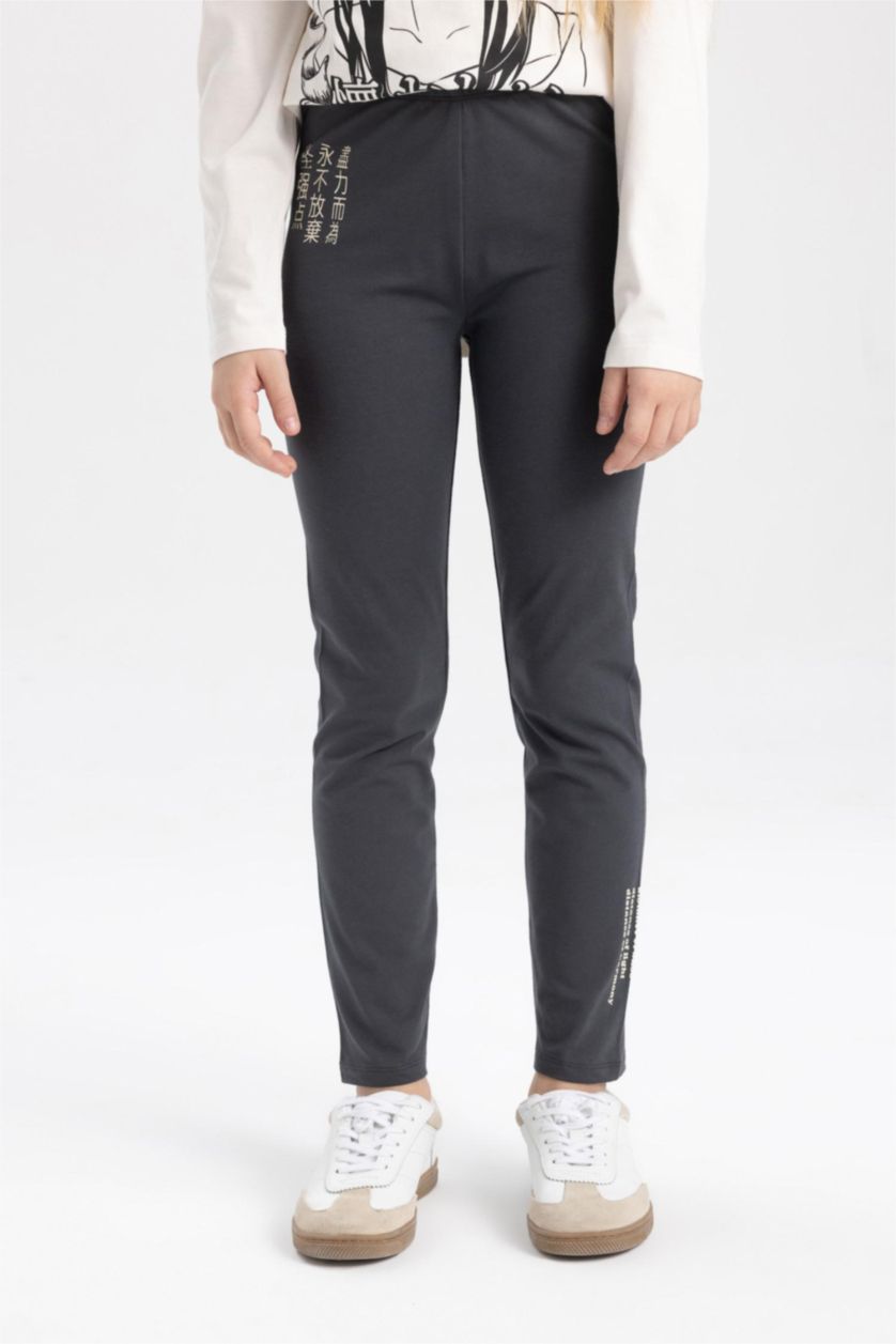 بنات أنثرا سروال ضيق بناتي طويل