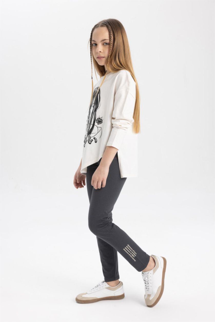 بنات أنثرا سروال ضيق بناتي طويل