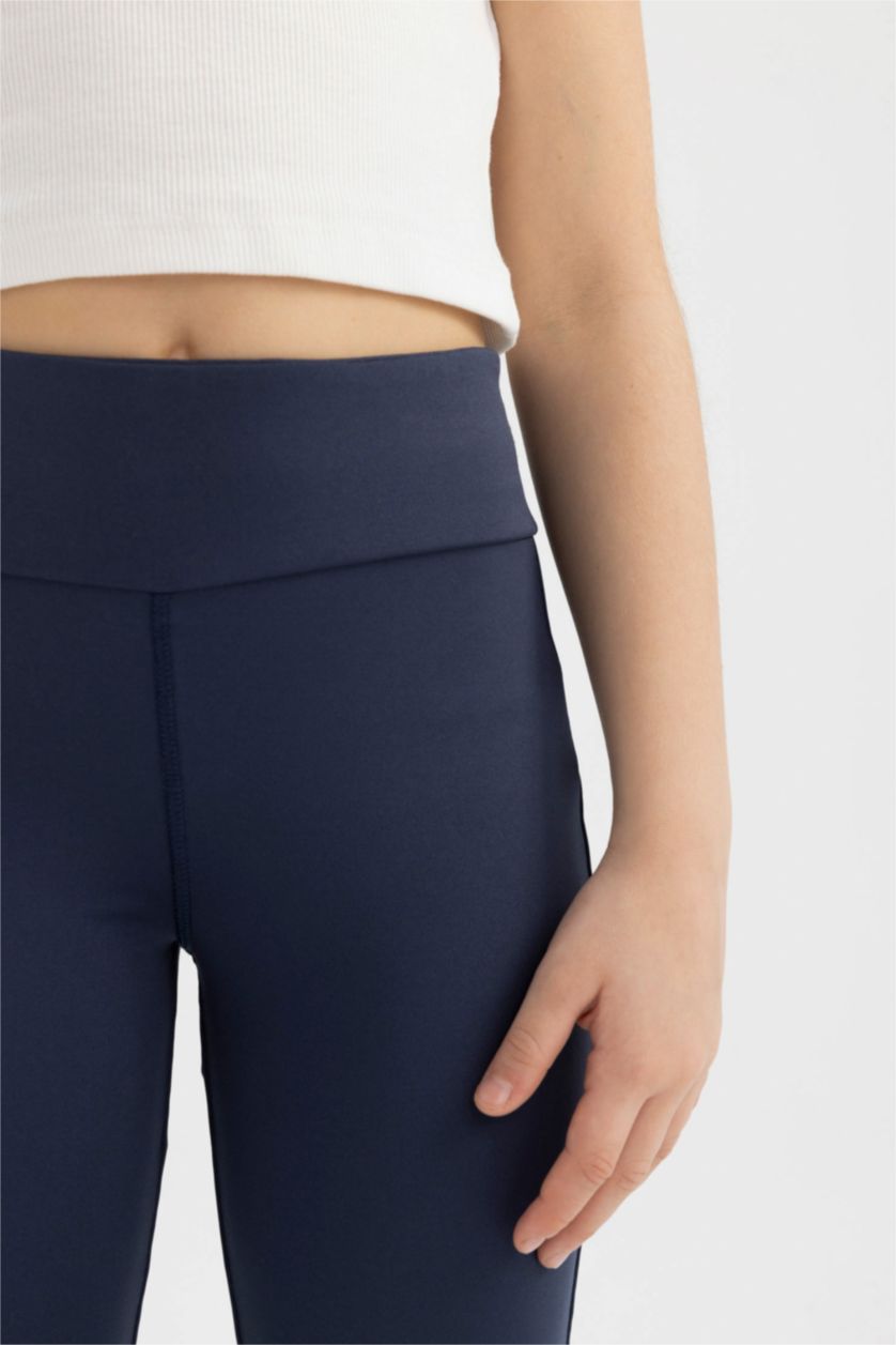 Kız Çocuk - Genç Kız Lacivert Kız Çocuk Uzun Boy Tayt