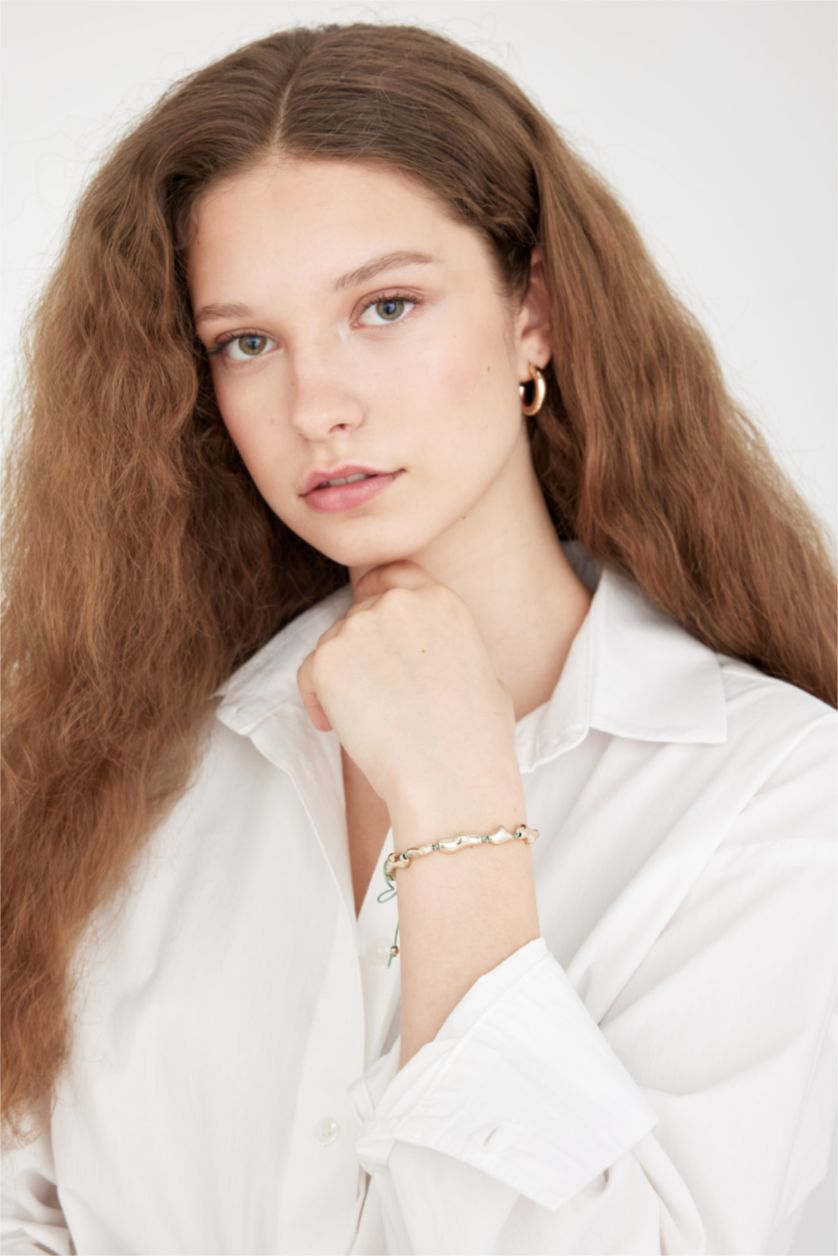 WOMAN Mint Woman Green String Gold Bracelet