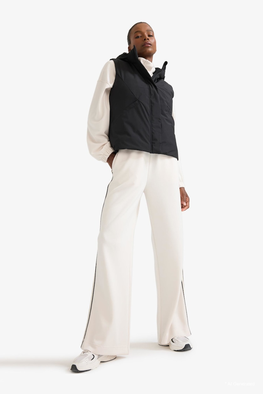 Women Black DeFactoFit Water Repellent Regular Fit Vest