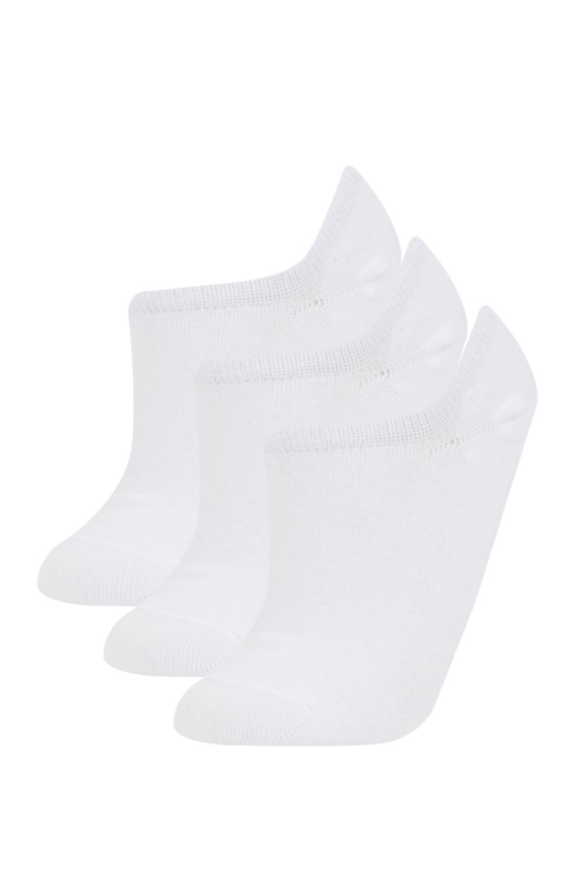 WOMAN White Woman 3 Piece Cotton Sneaker Socks
