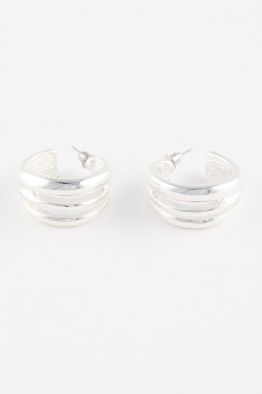 Kadın Gümüş Kadın Halka Silver Küpe