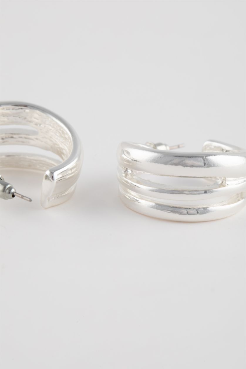 Kadın Gümüş Kadın Halka Silver Küpe