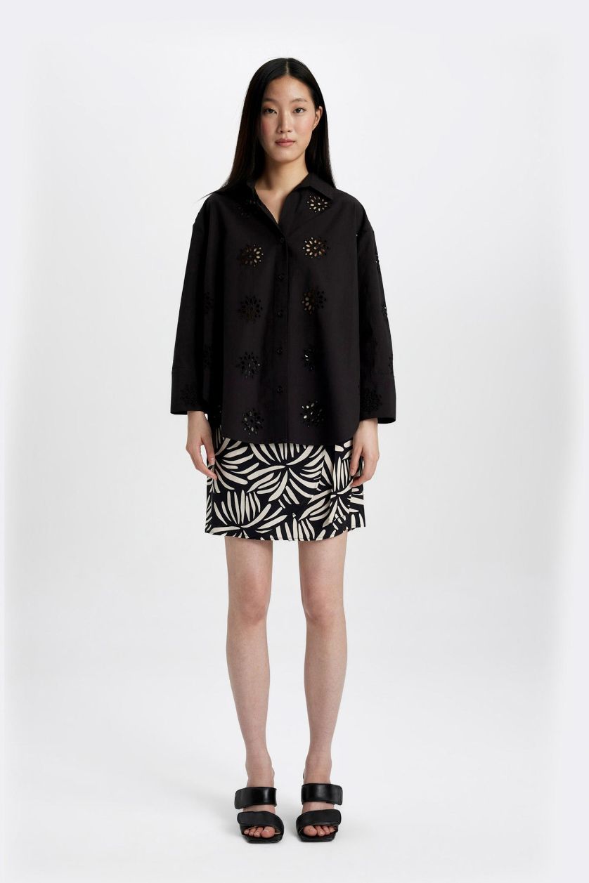 Әйелдерге қара тропикалық қысқа ұзындық Тоқылған юбка