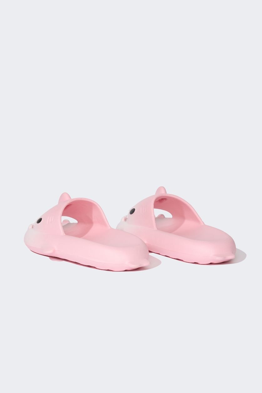WOMAN Pink Woman Flat Sole Single Band Eva Slippers