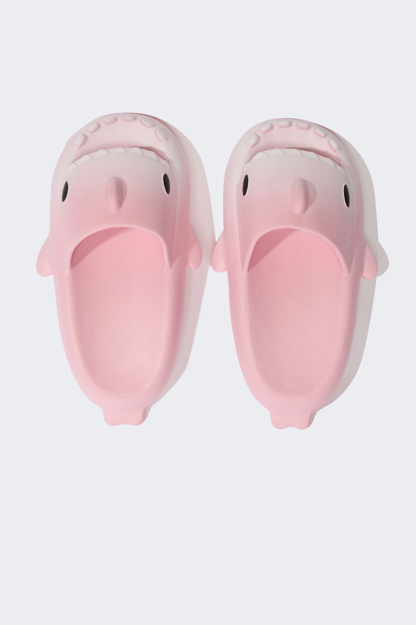 WOMAN Pink Woman Flat Sole Single Band Eva Slippers