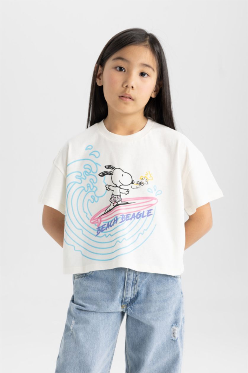 بنات بيج فاتح تيشيرت بناتي نص ردن من سنوبي