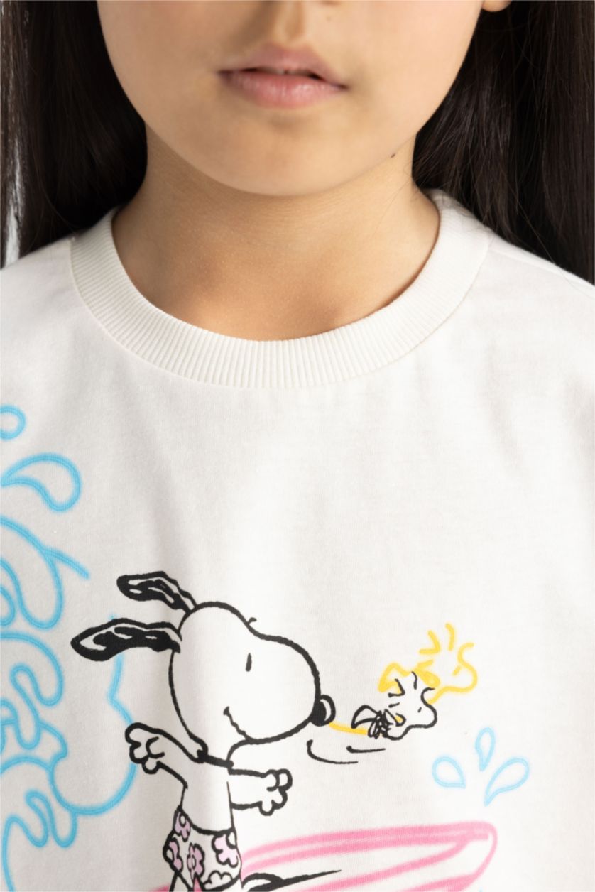 بنات بيج فاتح تيشيرت بناتي نص ردن من سنوبي