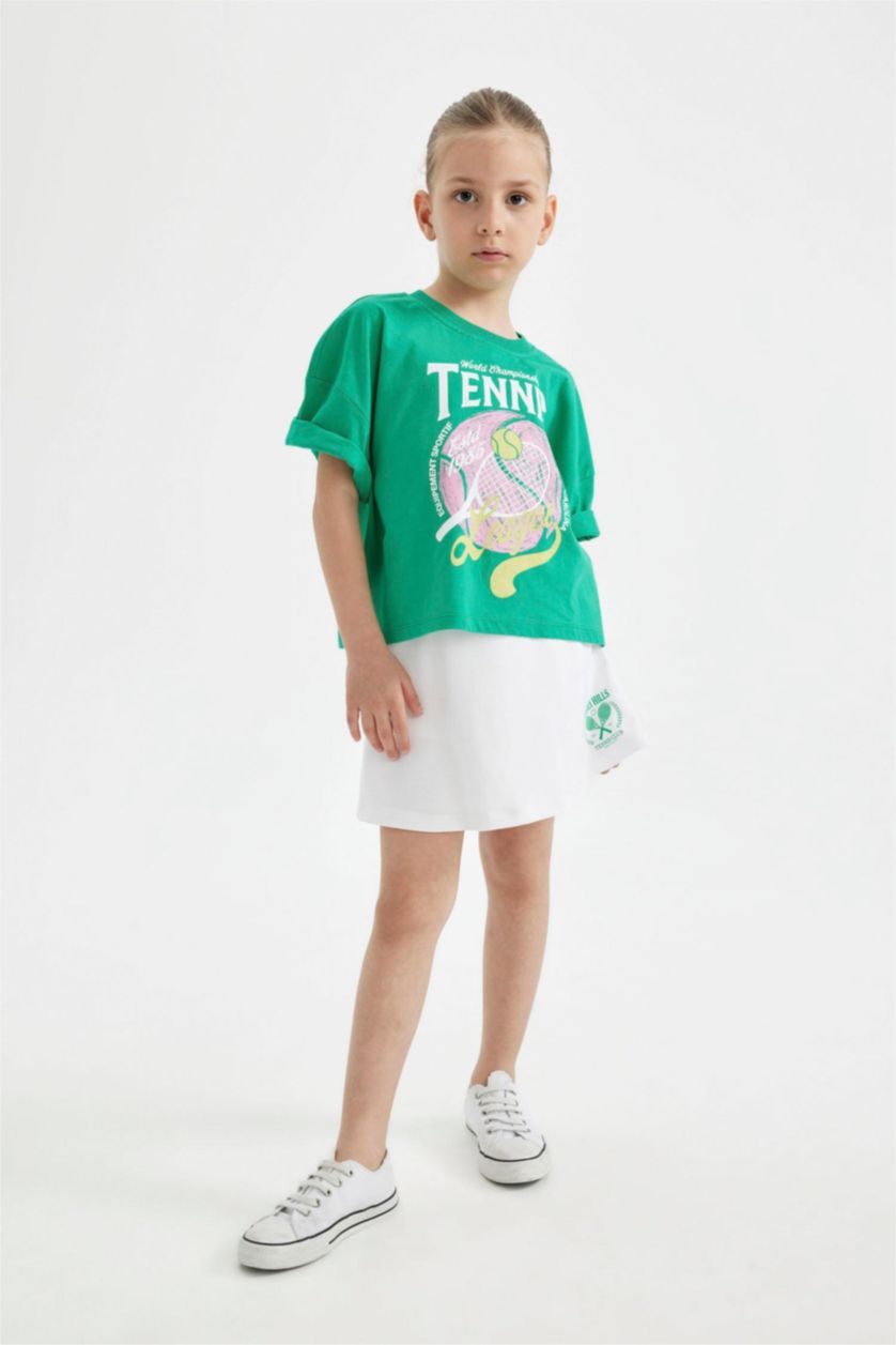 GIRLS & TEENS VIOLET WHITE Girl Knitted Skirt