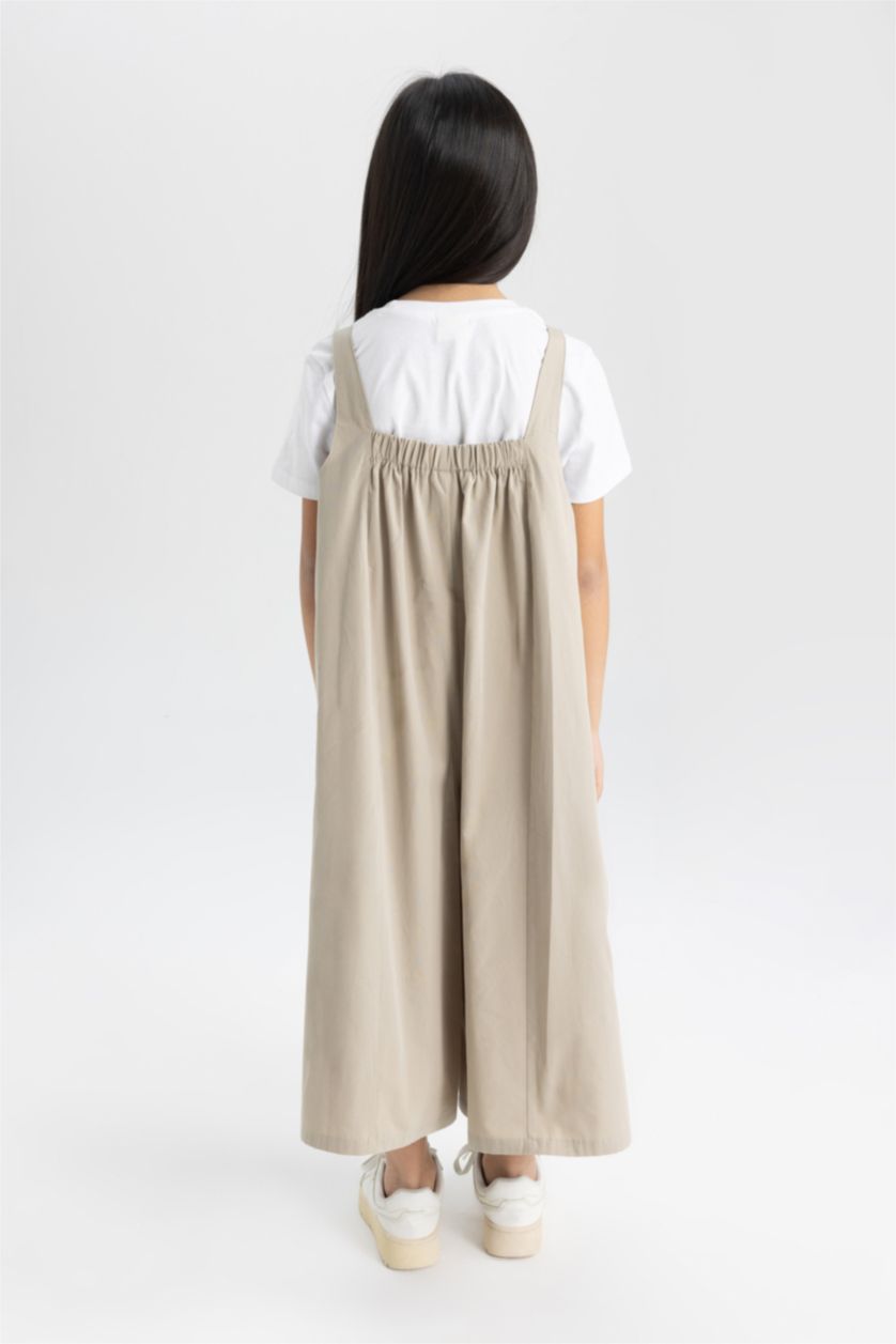 بنات رمادي فاتح جمبسوت بناتي بدون ردن بحمالات قابلة للتعديل