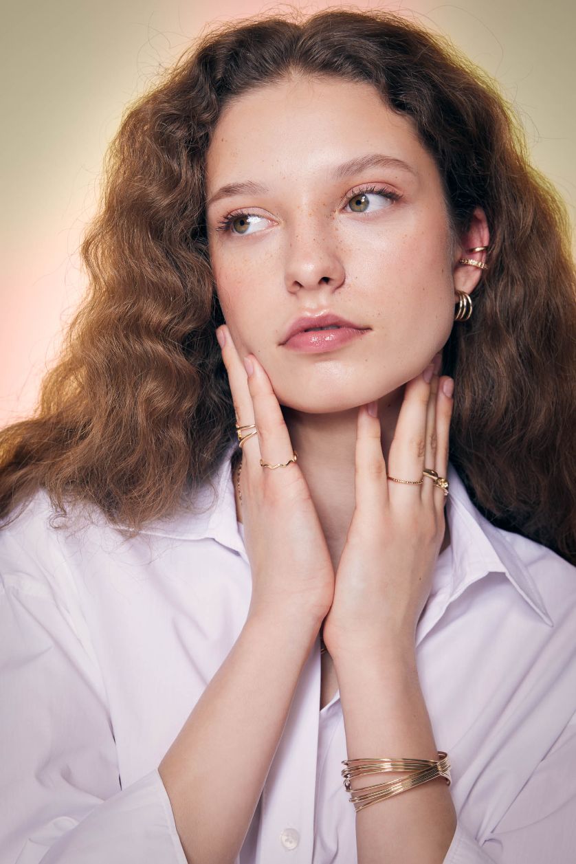 حريمي GOLD حلق حريمي ذهبي - 3 قطع