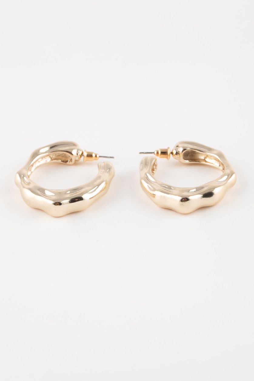 WOMAN GOLD Woman Hoop Gold Earrings