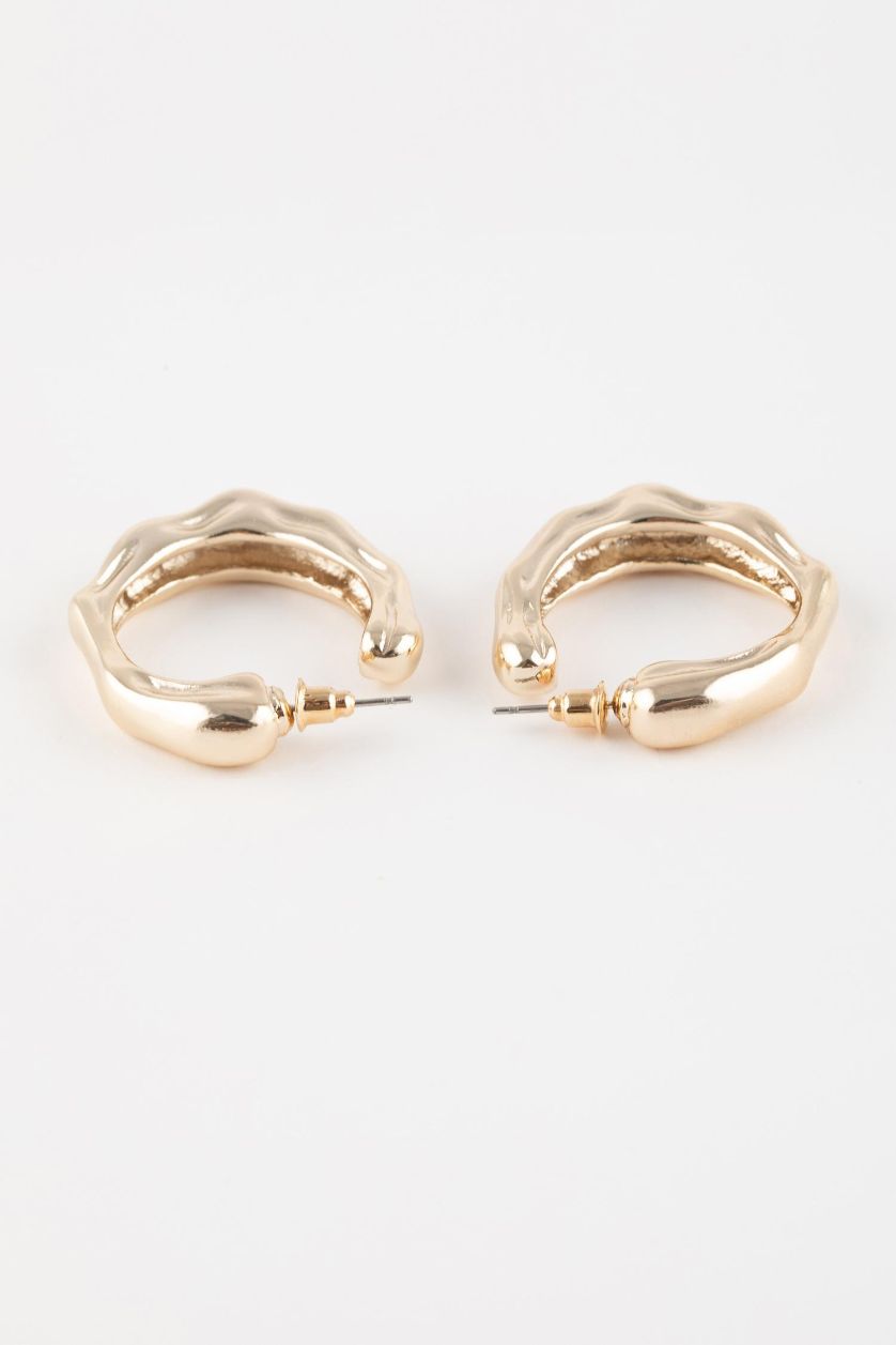 WOMAN GOLD Woman Hoop Gold Earrings