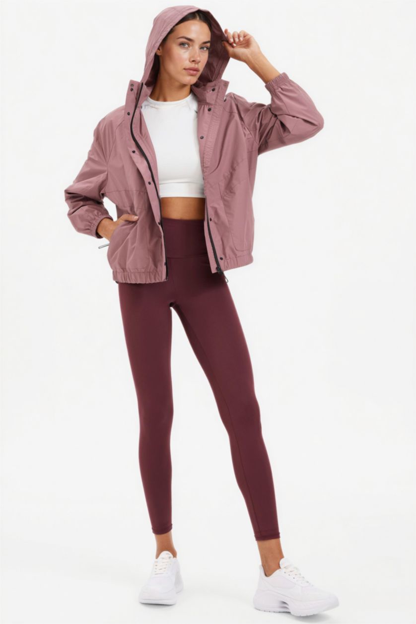 FEMME Bordeaux Imperméable à capuche Coupe régulière de DeFactoFit