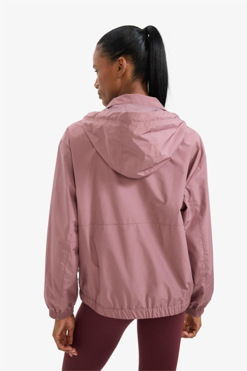 FEMME Bordeaux Imperméable à capuche Coupe régulière de DeFactoFit