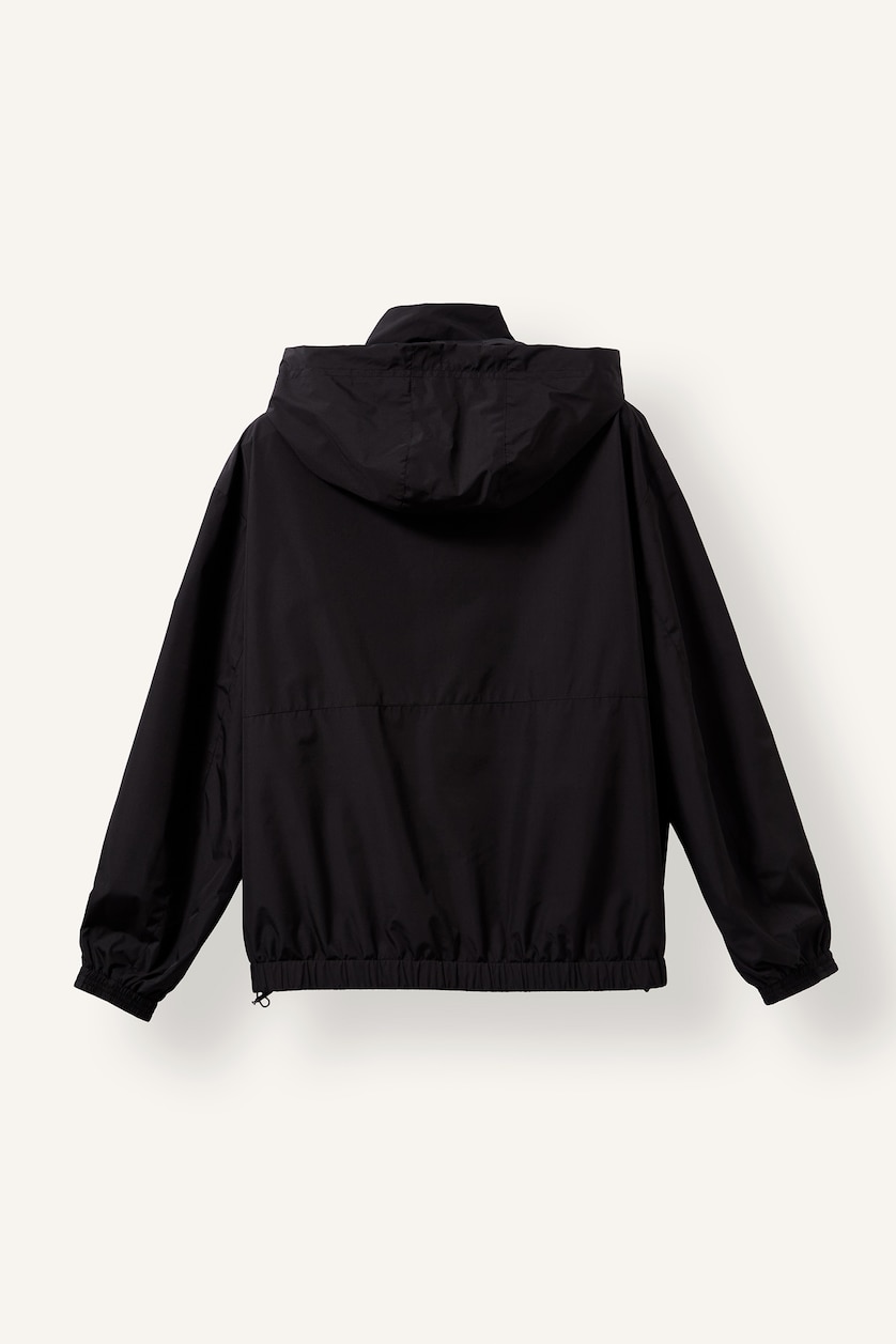 Женщины Черный Дождевик Regular Fit